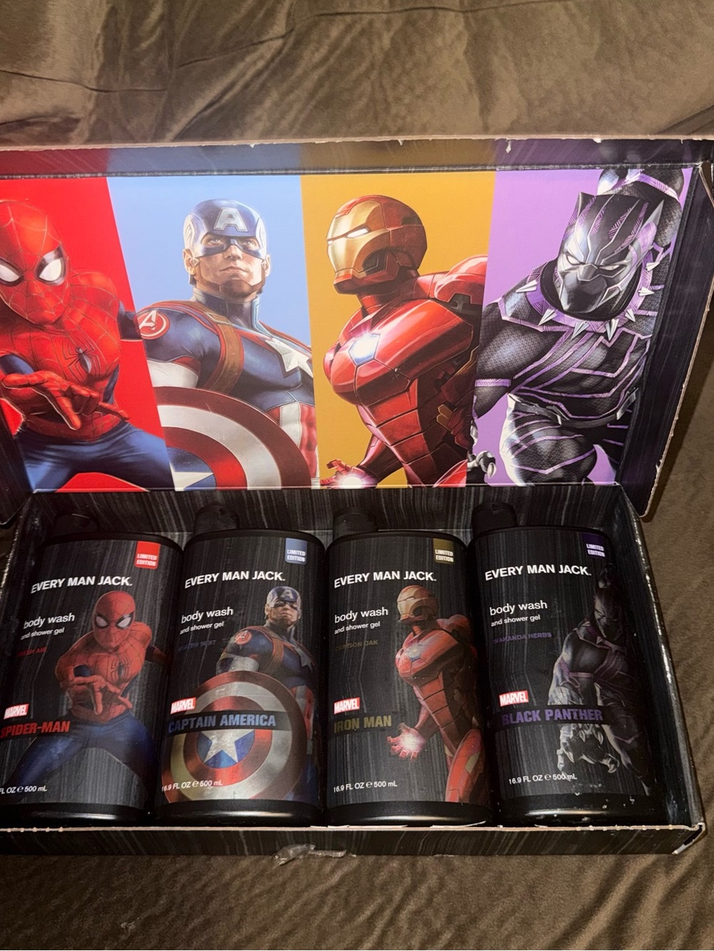 Every Man Jack + Marvel Body Wash Collector’s Edition New with Box